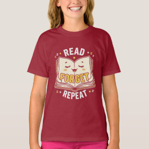 Zurück zur Schule Lustiges Schlaf Buch Student T-Shirt