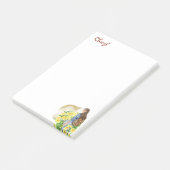 Zurück zur Schule Mädchen Post-it Klebezettel (angewinkelt)