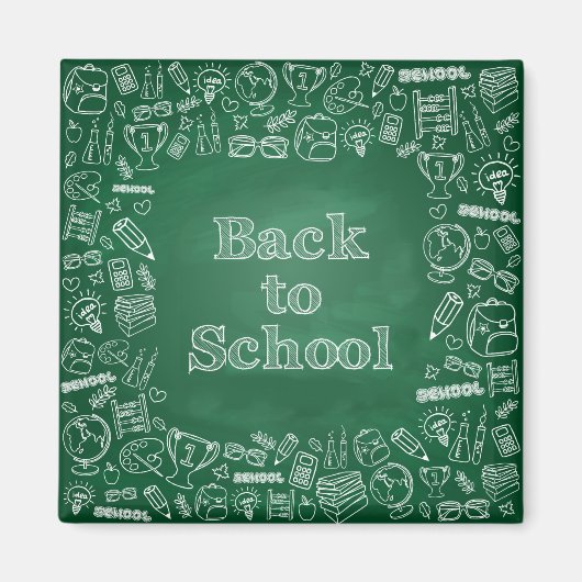 Zurück zur Schule Magnet (Vorne)