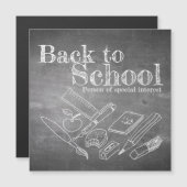 Zurück zur Schule Magneteinladung (Vorne/Hinten)