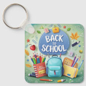 Zurück zur Schule - maßgeschneiderte Schlüsselanhä Schlüsselanhänger (Vorderseite)