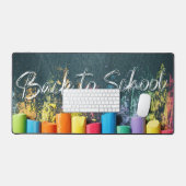 Zurück zur Schule | Mehrfarbigkeit Schreibtischunterlage (Tastatur & Maus)