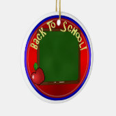 Zurück zur Schule - Meldung hinzufügen Keramik Ornament (Rechts)