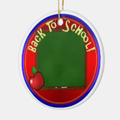 Zurück zur Schule - Meldung hinzufügen Keramik Ornament (Links)