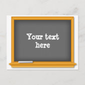 Zurück zur Schule Mini-Chalkboard Postkarte (Vorderseite)