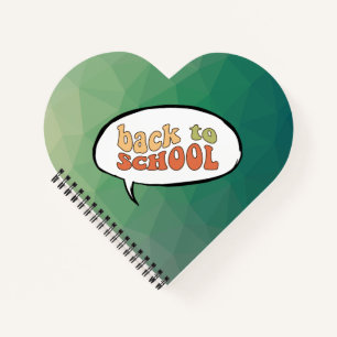 Zurück zur Schule mit einer Animation-Drehung Notizblock