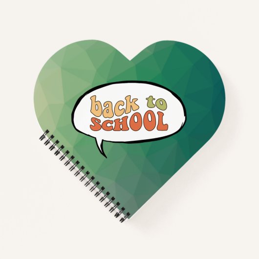 Zurück zur Schule mit einer Animation-Drehung Notizblock (Vorderseite)