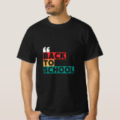Zurück zur Schule mit klassischer, klassischer Tou T-Shirt (Vorderseite)