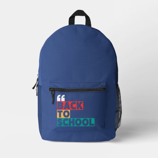 Zurück zur Schule mit klassischer und eleganter To Bedruckter Rucksack (Vorderseite)