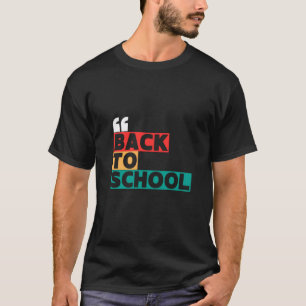 Zurück zur Schule mit klassischer und klassischer  T-Shirt