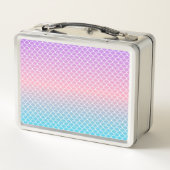 Zurück zur Schule mit Meerjungfrauen Metall Brotdose (Rückseite)