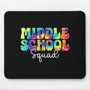 Zurück zur Schule Mittelschul-Squad-Team-Lehrer Mousepad