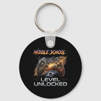 Zurück zur Schule Mittelschule Jungen Gamer Kid Er Schlüsselanhänger