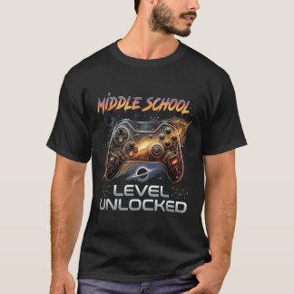 Zurück zur Schule Mittelschule Jungen Gamer Kid Er T-Shirt