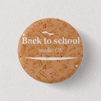 Zurück zur Schule Modus aktiviert Doodle-Typografi Button
