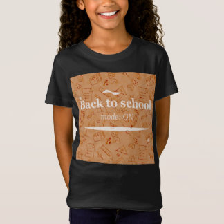Zurück zur Schule Modus aktiviert Doodle-Typografi T-Shirt