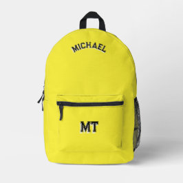 Zurück zur Schule Monogramm Anfangs-Schulranzen Ge Bedruckter Rucksack
