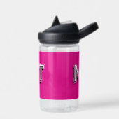 Zurück zur Schule monogrammierter Anfangsbuchstabe Trinkflasche (Links)