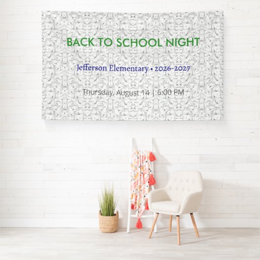 Zurück zur Schule Nacht Vinyl Banner - Custom Scho (Insitu)