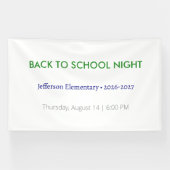 Zurück zur Schule Nacht Vinyl Banner - Custom Scho (Horizontal)