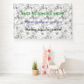 Zurück zur Schule Nacht Vinyl Banner - Custom Scho (Insitu)