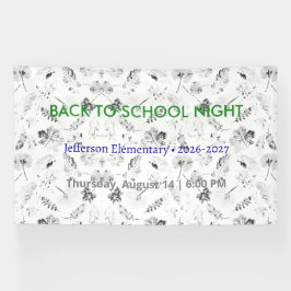 Zurück zur Schule Nacht Vinyl Banner - Custom Scho