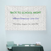 Zurück zur Schule Nacht Vinyl Banner - Custom Scho (Messe)