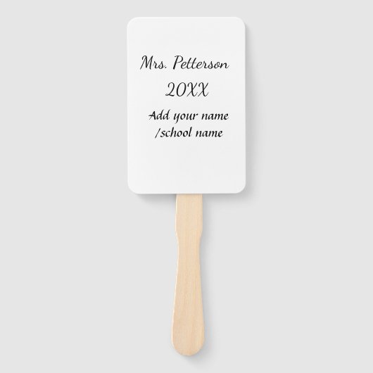 Zurück zur Schule Name der Lehrerin Jahr der Schul Fächer (Vorderseite)