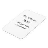 Zurück zur Schule Name der Lehrerin Jahr der Schul Magnet (Linke Seite)