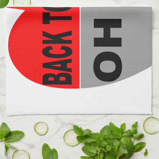 Zurück zur Schule, nein Geschirrtuch (Gefaltet)