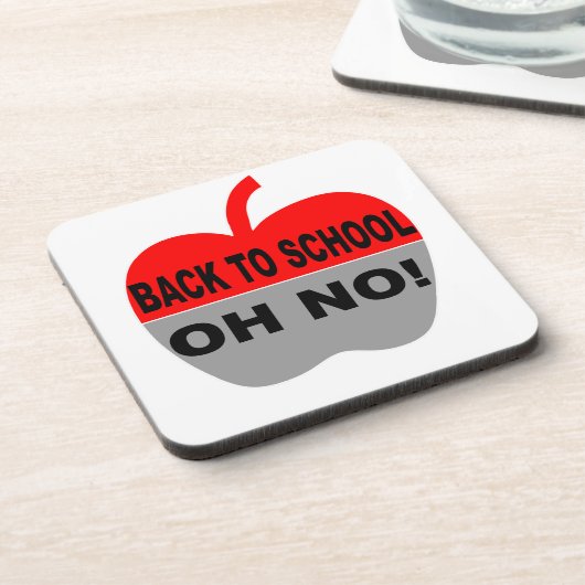 Zurück zur Schule, nein Getränkeuntersetzer (Linke Seite)