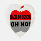 Zurück zur Schule, nein Keramikornament (Rechts)