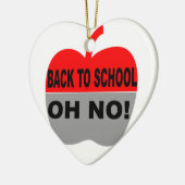 Zurück zur Schule, nein Keramikornament (Links)