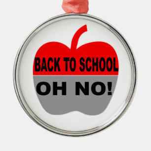 Zurück zur Schule, nein Ornament Aus Metall