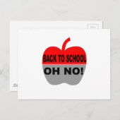 Zurück zur Schule, nein Postkarte (Vorne/Hinten)