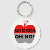 Zurück zur Schule, nein Schlüsselanhänger (Vorderseite)