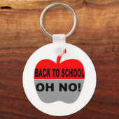 Zurück zur Schule, nein Schlüsselanhänger (Vorderseite)