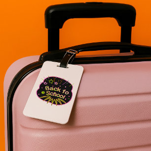 Zurück zur Schule Neon Pop Kunstmuseum Zurück in d Gepäckanhänger