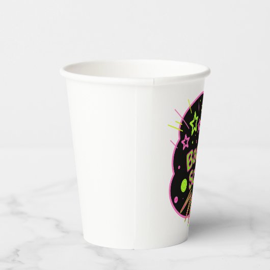 Zurück zur Schule Neon Pop Kunstmuseum Zurück in d Pappbecher (Rechts)