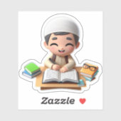 Zurück zur Schule Niedlich islamisch Motivierend f Aufkleber (Blatt)