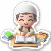 Zurück zur Schule Niedlich islamisch Motivierend f Aufkleber (Vorderseite)