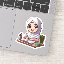 Zurück zur Schule Niedlich islamisch Motivierend f Aufkleber