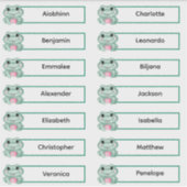 Zurück zur Schule - Niedliche Frösche mit mehreren Aufkleber (Vorderseite)