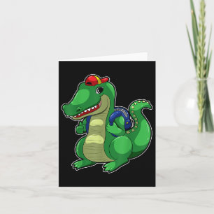 Zurück zur Schule Niedliches Crocodile Funny Croc  Karte