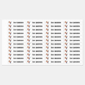 Zurück zur Schule Ninja Kinder Name Etiketten (Blatt)