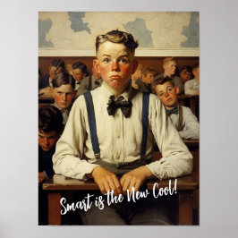 Zurück zur Schule Norman Rockwell Zeichnungen Stil Poster
