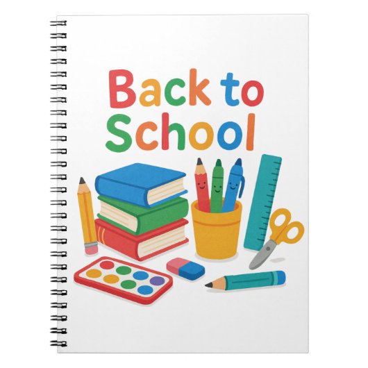 zurück zur Schule Notizblock (Vorderseite)