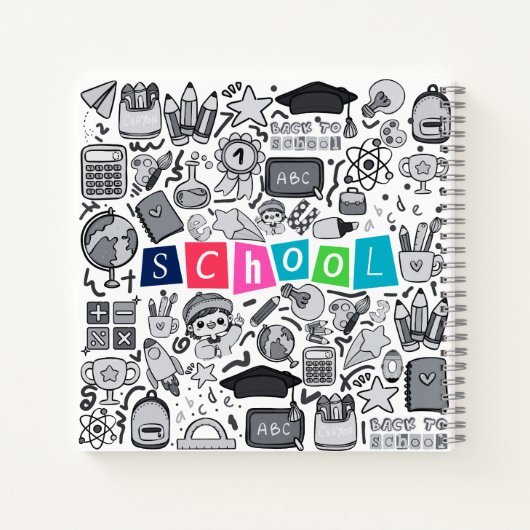 Zurück zur Schule Notizblock (Rückseite)