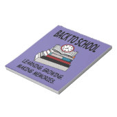 Zurück zur Schule Notizblock (Rotiert)