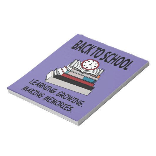 Zurück zur Schule Notizblock (Rotiert)